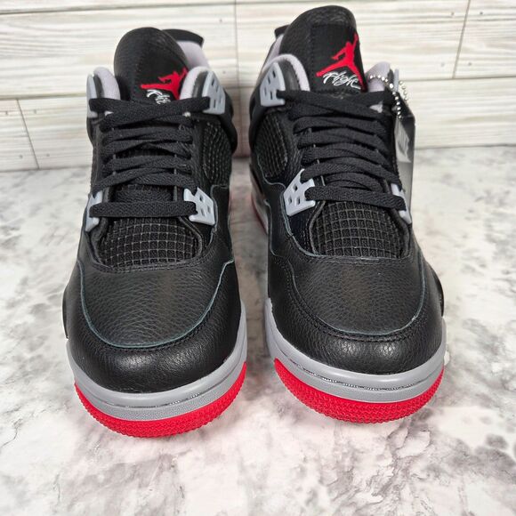Nike Air Jordan 4 Retro Bred Reimagined 7Y GS or Women's 8.5 FQ8213-006 New - Picture 3 of 8